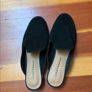 Lucky Brand Suede Mules